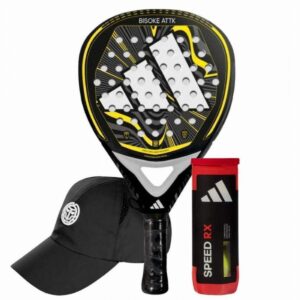 Pack Adidas Bisoke Attack 2024 Racket with Cap and Balls - Image 1