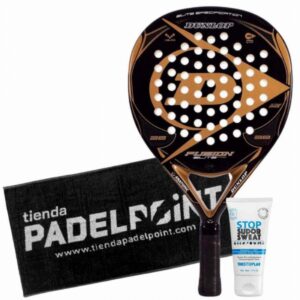 Dunlop Fusion Elite Pro Gold Paddle Pack with Towel and Magnesium - Image 1